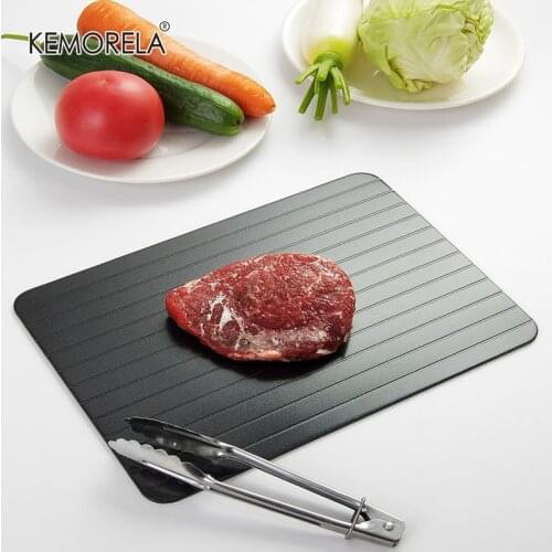 Multiple Functions Fast Thaw Board Meat Steak Fruit Vegetable FreezingFish Seafood Home Use Quick Defrost Flat Tray Kitchen Tool