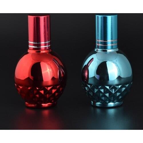 MUB - Fashion 13ml Roll-on Essential Oil Bottle Refillable Travel Bottles High Quality Portable Empty Parfum Bottles UV Glass