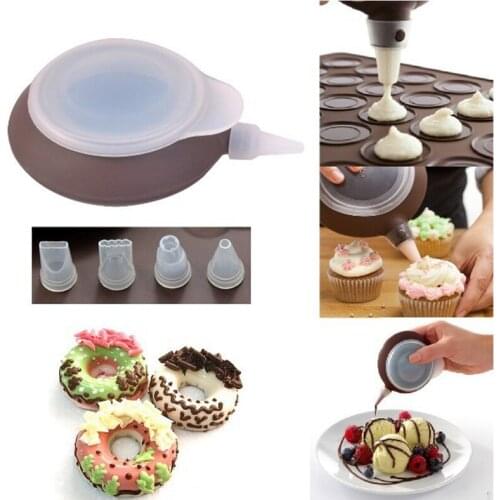 Macaroon Kit Macaron Silicone Mat Non-Stick Baking Mold Set 48 Capacity Macaron Pot Cake Decorating Supplies