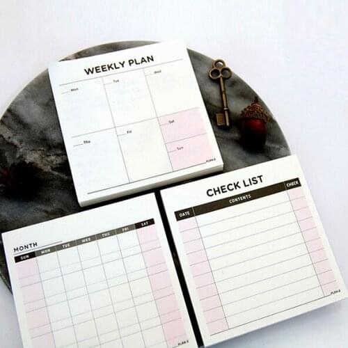 New Creative School students Planner Memo Pads Office work Memorandum Desktop Scratch Pad 660