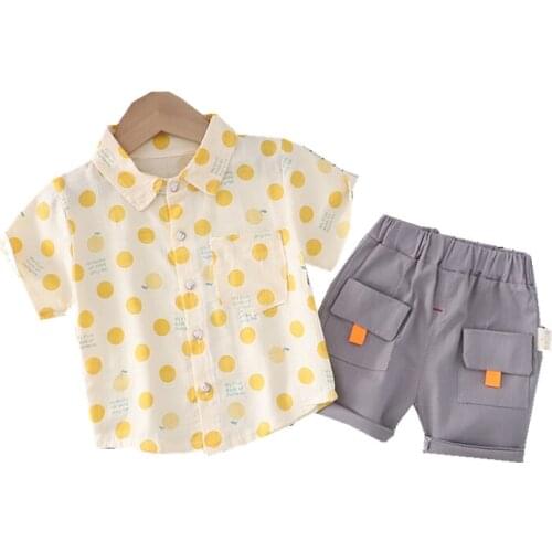 New Summer Baby Boys Clothes Suit Children Fashion Shirt Shorts 2Pcs/Sets Toddler Sport Casual Costume Outfits Kids Tracksuits
