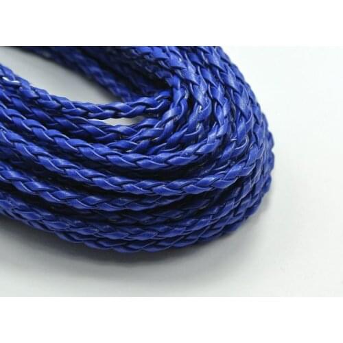 32.8 Feet Royal Blue BOLO Braided Leatheroid String Jewelry Cord 3mm