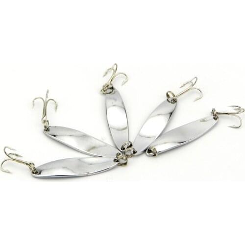 Big Sale 10pcs Spoon Bait Metal Fishing Lure Spinner Hard Bait 6#Hooks CrankBait Flying Fishing Tackle 5cm 7.1g