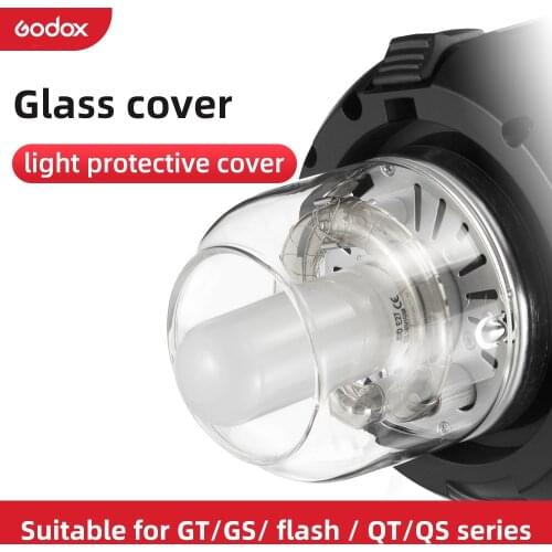 Godox Glass Cover Dome Protector Cap for Godox QT / QS / GT / GS Series Studio Flash Strobe