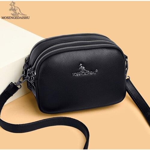 Fashion Solid Color Designer Women Shoulder Bags 2021 New Ladies Messenger Bag High Quality PU Leather Womens Wallet Sac Femme
