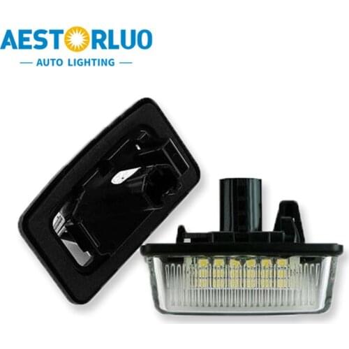 2pcs Error Free Factory Supply LED License Plate Light Lamp For Toyota Crown Alphard Wish Noah/Voxy Estima Caldina White 12V