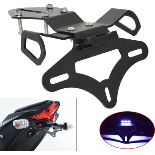 LED License Plate Frame Holder Bracket Tail Tidy Fender Eliminator For KAWASAKI Ninja ZX10RR ZX-10RR 2017 2018 2019 2020 2021