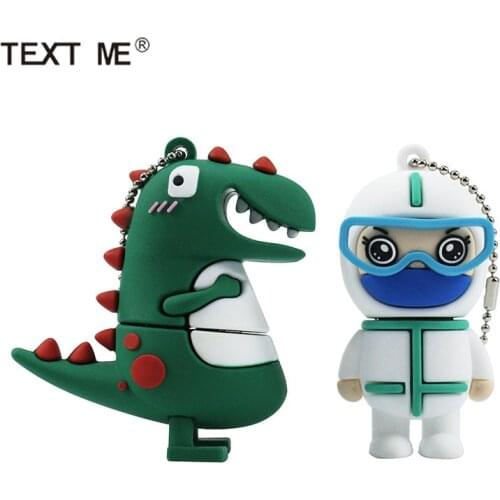 TEXT ME Doctor and Dinosaur usb flash drive usb 2.0 4GB 8GB 16GB 32GB 64GB pendrive best gift