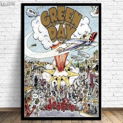 Green Day Rock Band Poster Canvas Painting Posters and Prints Wall Art Picture for Living Room Home Decor