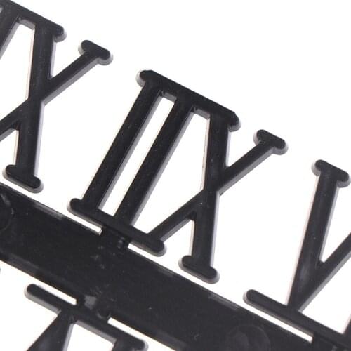 1Set Roman Numeral DIY Digital Replacement Gadget Repair Clock Parts Clock Dial Digital Mechanism Parts Card Clock Accessories