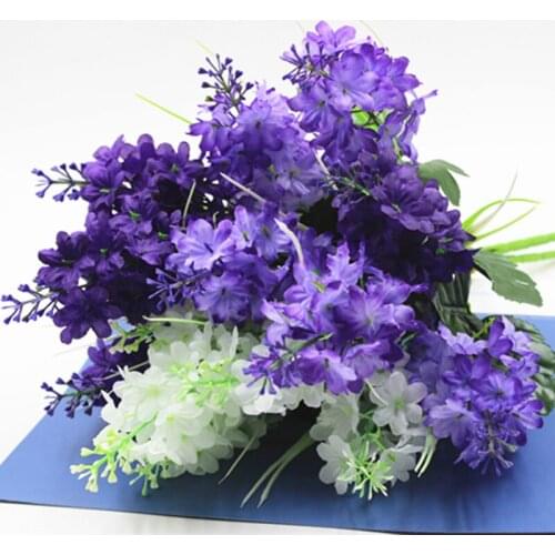 Decor Bridal Floral Home Decoration Ornamental Flores 1PC Hyacinth Violet Flower Artificial Flowers Marriage Birthday Party