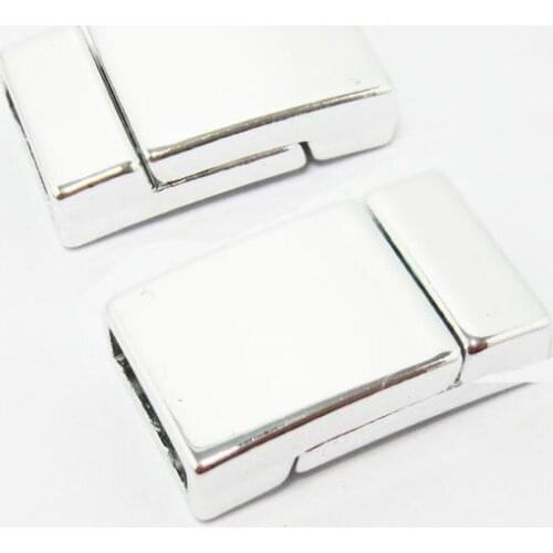 10mm Magnetic clasp 10x3mm Flat leather clasp FC29