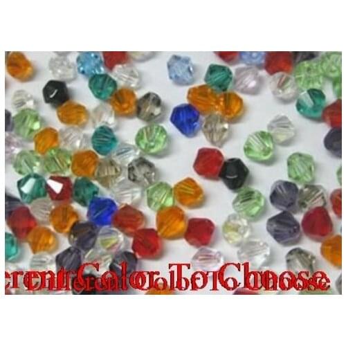 4mm 1000pcs/lot loose strand Mixed white black Bicone Faceted Glass Crystal Beads Bracelet DIY accessory Jewelry Making fgh3s