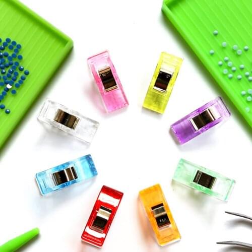 8Pcs 5D Diamond Painting Clips Patchwork Garment Clip To Keep Painting Canvas Steady Cross Stitch Fabric Blinder Accessories