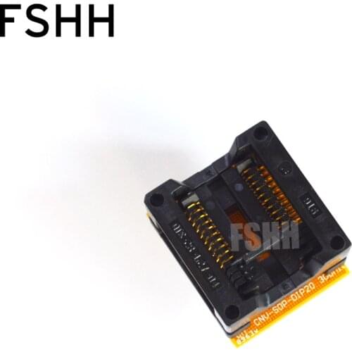 300mil SOP20 SOIC20 adapter SOP20-DIP20 IC Test Socket Programmer adapter high-quality gold-plated contacts