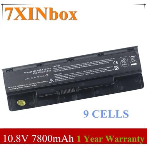 7XINbox 10.8V 7800mAh A33-N56 A32-N56 A31-N56 Battery For ASUS R500VD R500N F45U F45U F45A B53A B53A B53V B53V N76VM N76VZ N76VJ