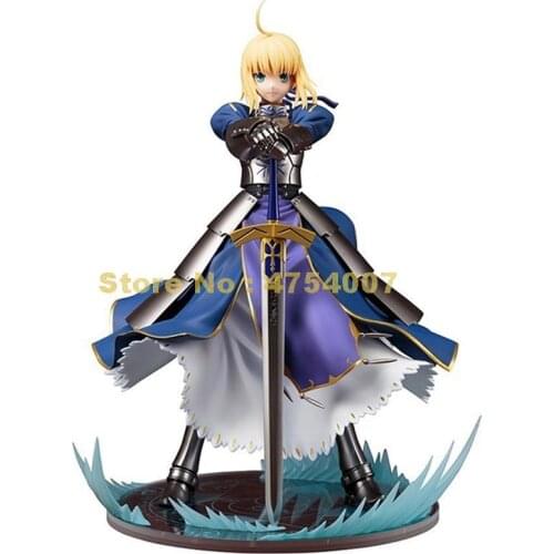 Anime Fate Stay Night Altria Pendragon Ubw Saber Pvc Action Figure Collectible Model 23cm Toy