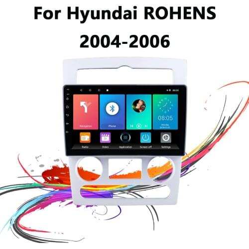Eastereggs For Hyundai ROHENS Coupe 2004-2006 2 Din 9 Inch Android Car Multimedia Player GPS Navigation Head Unit with Frame