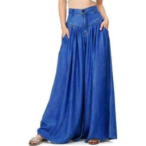 Pants for Women Wide Leg Pants Casual Denim Trousers Loose Trousers Lady Lounge Wear Woman Pants