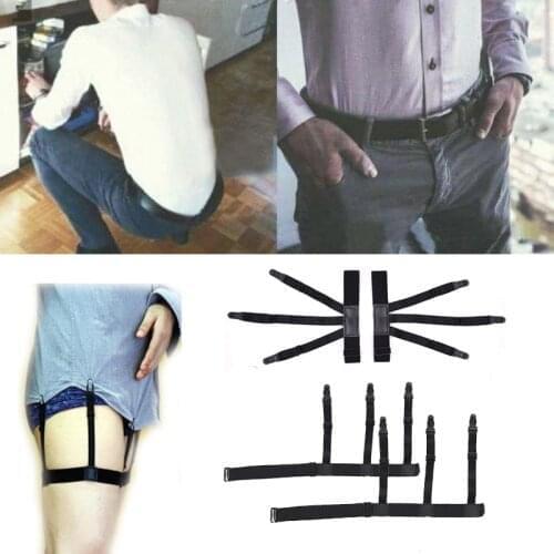 Gentleman Leg Elastic Male Shirt Suspenders Garter Holder Business Men Shirt Stays Garters Suspenders Braces For Shirt