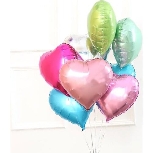 HOT SALE 50pcs/lots wholesales 18 inch heart shape foil balloon cartoon balloon Party decoration Childrens toys