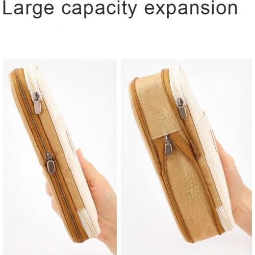 Hot Sale Cute Macaroon Color Canvas Pencil Case Zipper Closure Stationery Novelty Pencil Pouch Printed Pen Case School Office