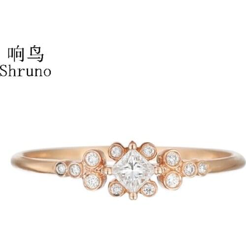 VVS/DEF Moissanite Ring Solid 14k Rose /White /Yellow Gold 0.4ct Lab Grown Moissanite Diamond Engagement Ring Women Fine Jewelry