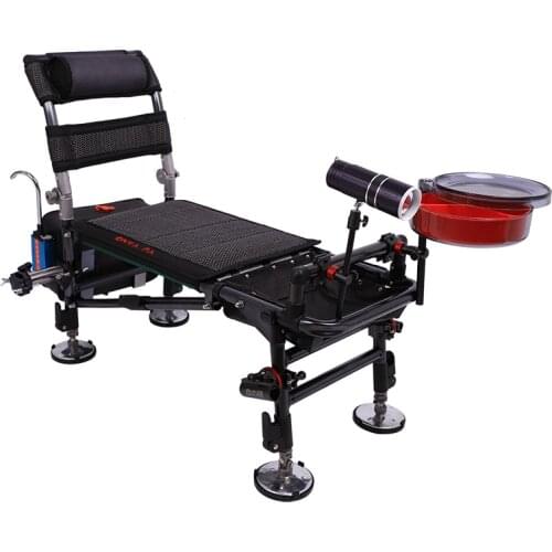 Aluminum alloy multifunctional riding folding fishing chair super light carrying all terrain wild fishing table fishing chair