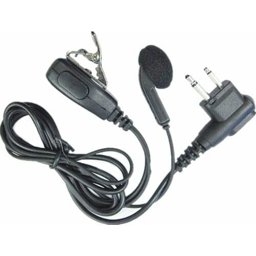 HEADPHONE HEADSET EARPHONE EARPIECE PTT FOR MOTOROLA TWO-WAY RADIOS CP88, CP040 CP100 CP125 CP150 CP200 CP250 CP300