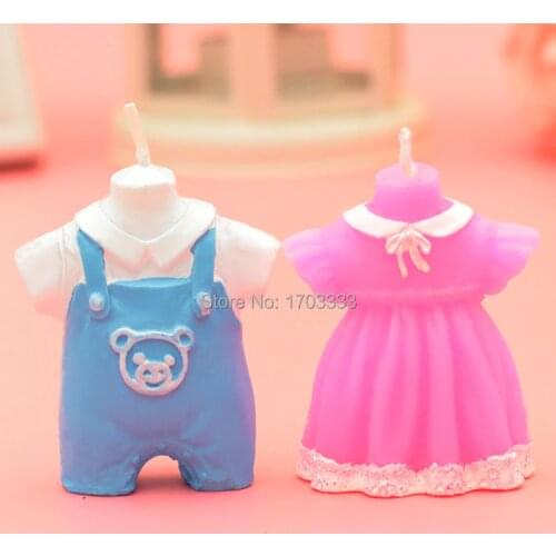 Wholesale Rushed Navidad Wedding Favors And Gifts Childrens Baby Shower Favor Girl Boy Dress Candle Kid Children Gifts Souvenir