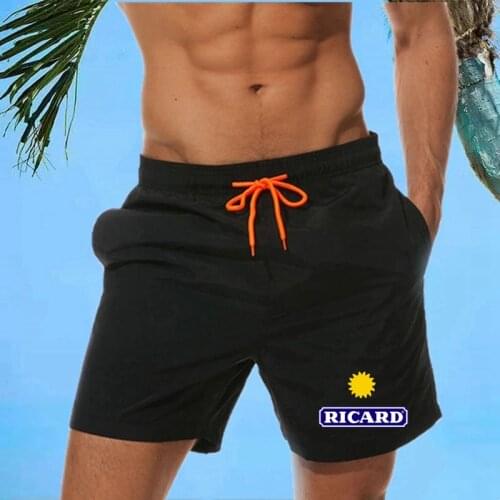 RICARD Beach Shorts Men Magical Color Change Swimming Short Trunks 2021 Summer Swimsuit Swimwear Shorts Quick Dry