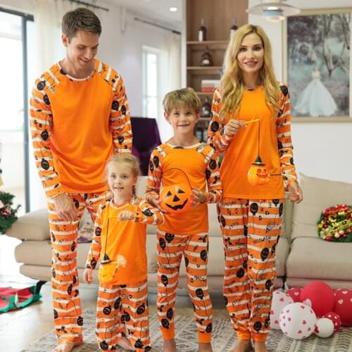 Halloween Matching Family Pajamas Mother Daughter Father Son Home Suit Family Sleepwear Women Men Kids Pyjamas nightclothes