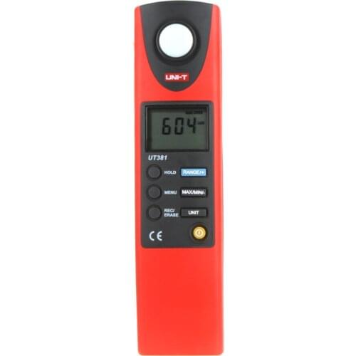 UNI-T UT381 Digital Professional Photometer Illuminance Measurement LCD Auto Range LUX/FC Luminometer Lux Meter