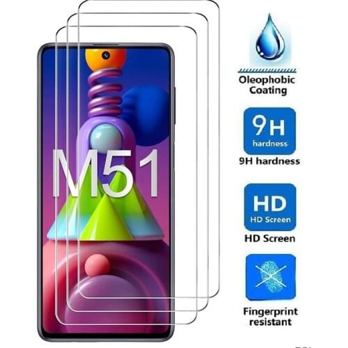 Tempered Glass For Samsung Galaxy M51 Screen Protector Cover Film For Samsung M515 M 51 Protective Glass