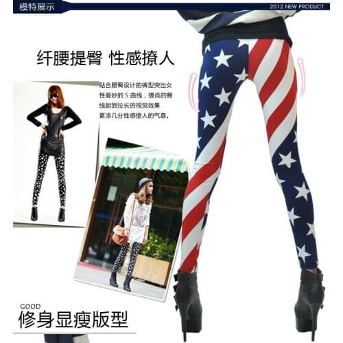 Leggings Hot Sell Womens Skull&flower Black Leggings Digital Print Pants Trousers Stretch Pants LG02