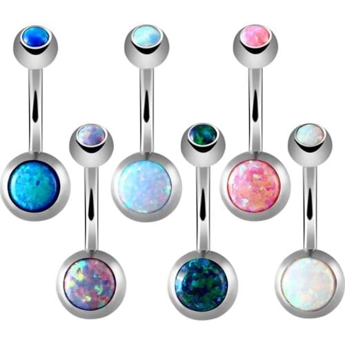 1pc Bars Belly Pendulum Barbell Button Rings Navel Piercing Ball Nombril Earring For Sexy Body Clip Jewelry Piercings Earrings