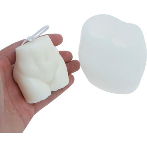 1 PC Art Woman Body Buttocks Haunch Shape Aroma Candle Mold Plaster Mold