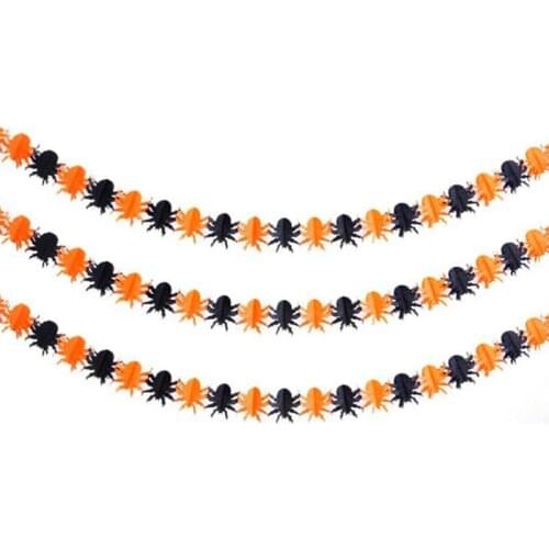 1pcs/lot halloween party decoration party DIY Background decoration event & party supplies skull spider Pull flower Decoration