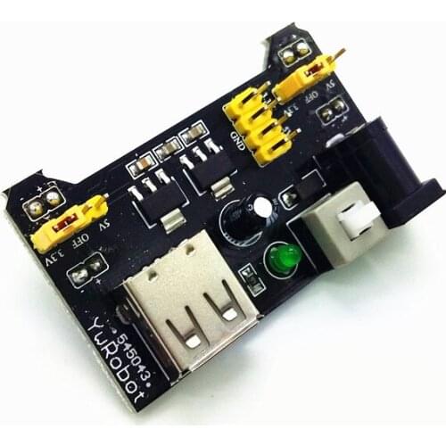 1 pcs MB102 Solderless Breadboard Power Supply Module 3.3V/5V
