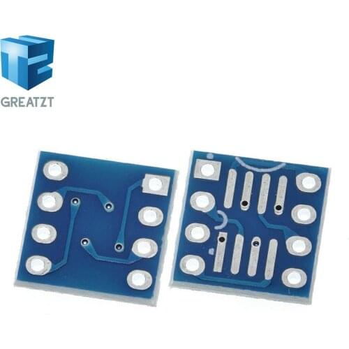 GREATZT 10PCS SOP8 SO8 SOIC8 TO DIP8 Interposer board pcb Board Adapter Plate New
