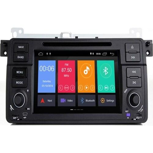 2G+64G 7inch 8 Core Android 10 2DIN car DVD Monitor radio for BMW E46 Audio Video DVBT WiFi 4G USB,SD,Cam-in OBD2 SWC DVR DAB