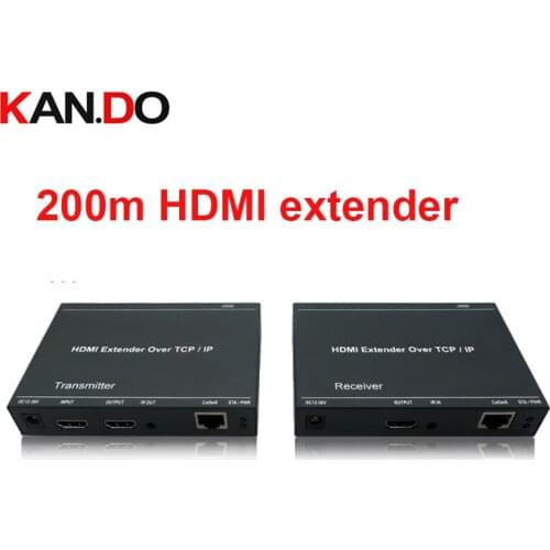 212L 200M HDMI Extender Over IP RJ45 200M Transmission Supports Over cat5e/cat6 Full HD 1080P/H.264 HDMI transmission