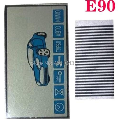 7PCS/lot E90 Lcd Display Screen Flexible Cable for 7 PCS Starline E90 LCD Remote Control Key Fob E90 lcd display + Zebra Stripes