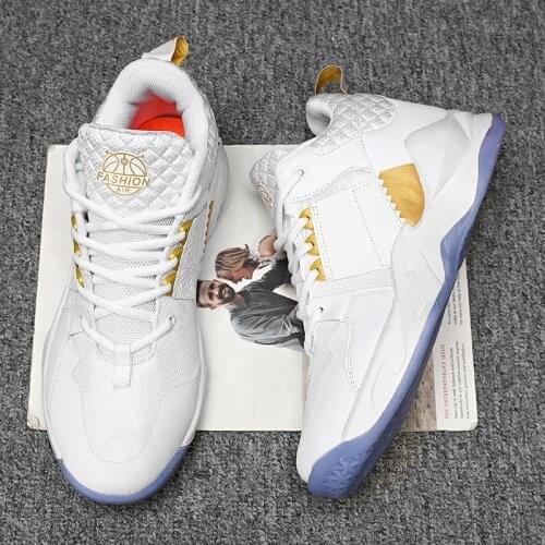 Mens Basketball Shoes Older Kids Soft and Comfortable Basketball Sneakers Size 36-45 Outdoor Fashion Non-slip Sneakers for Men