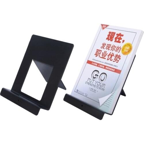 Black Metal Book Shelf Table Desk Top Book Rack Merchant Display Stand