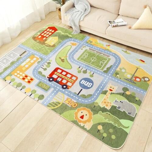 Kids Carpet Baby Crawling Mat Soft Floor Bedroom Living Room Decoration Anti-slip Mats Children Bedroom Blanket Rugs Slide Mat