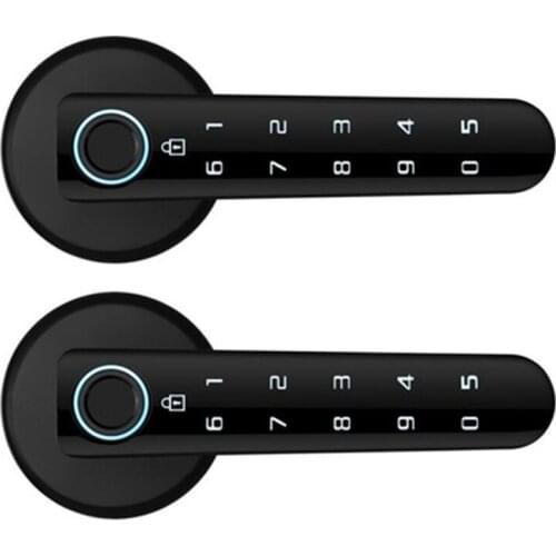 Smart Lock Fingerprint and Touchscreen Electronic Digital Double Row Door Lock Store 50 Fingerprints for Home Office