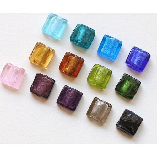 Glaze Cubes Loose Beads Translucent Sense Beads Personalized Pendant Diy Handmade Jewelry Earrings Accessories Material
