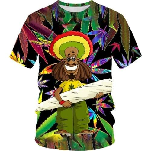 Hot new 3D digital printing graffiti painting graphic T-shirt casual mens and womens 3DT shirts fashion short sleeves