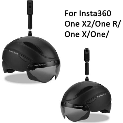 Insta360 One X Bicycle Skate Ski Helmet Adjustable Buckle Motorcycle Extreme Sports Bracket Helmet for Insta 360 Accessories